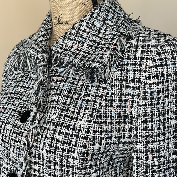 Single Breasted Tweed Jacket Blazer - Picture 3 of 10